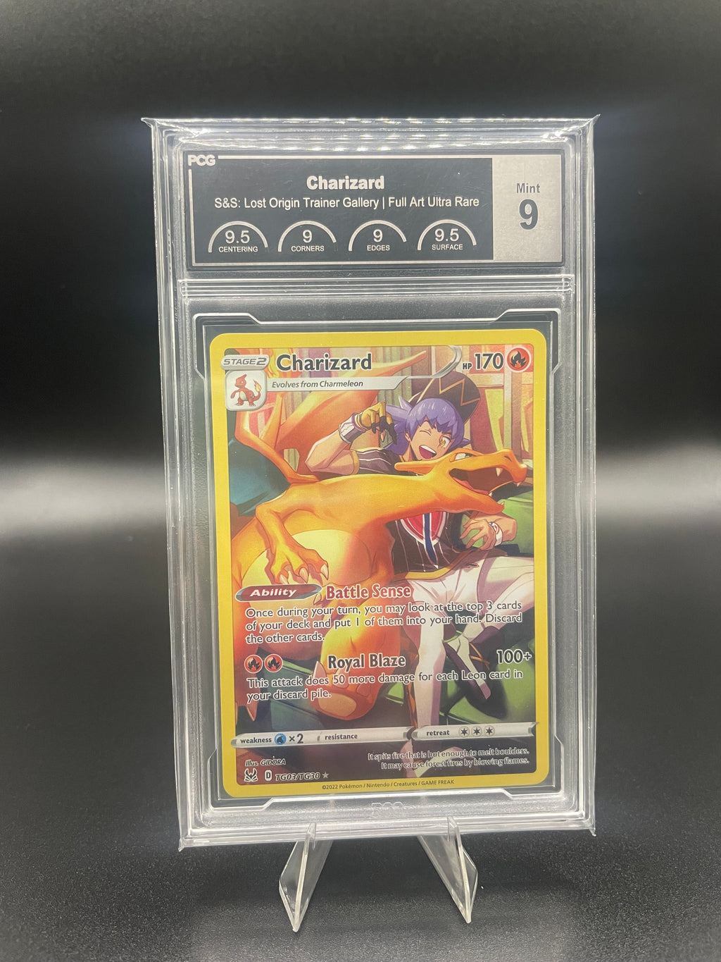 PCG 9 Charizard Trainer Gallery Full Art TG03/TG30